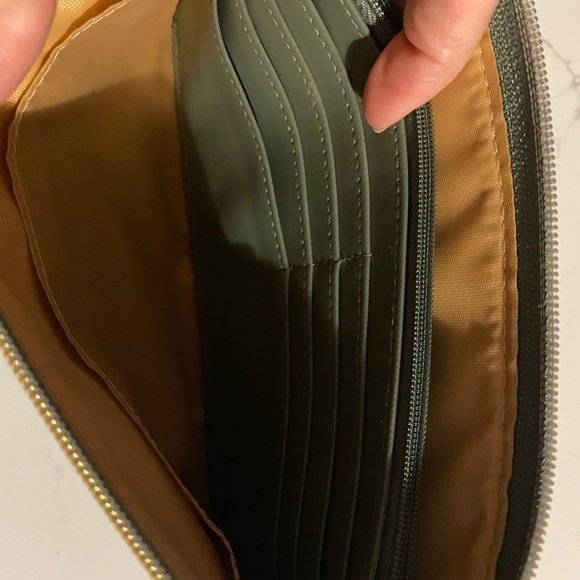 Buxton Olive Green Studded Wristlet Wallet - Picture 5 of 7